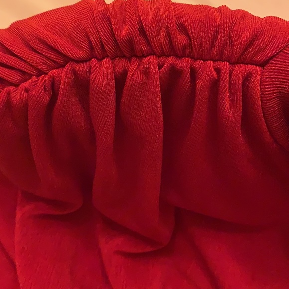 Jlux label red Kenzia high neck bodysuit. Never worn, no tags - Picture 8 of 8